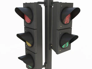 Traffic Lights 3D Model