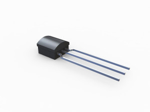 Transistor electronic component 3D Model
