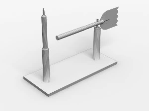 Tube Anemometer 3D Model