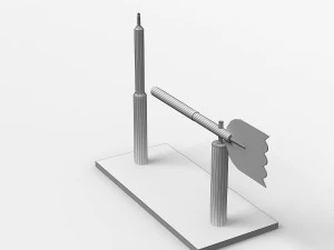Tube Anemometer 3D Model