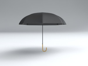 Umbrella Classic Open 3D Model