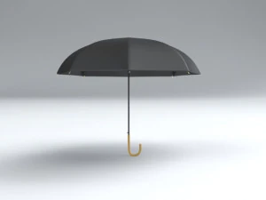 Guarda-chuva Cl&aacute;ssico Aberto Modelo 3D