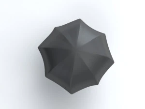 Umbrella Classic Open 3D Model