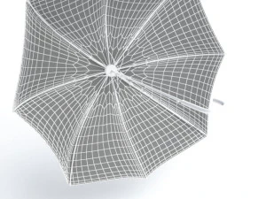 Umbrella Classic Open 3D Model