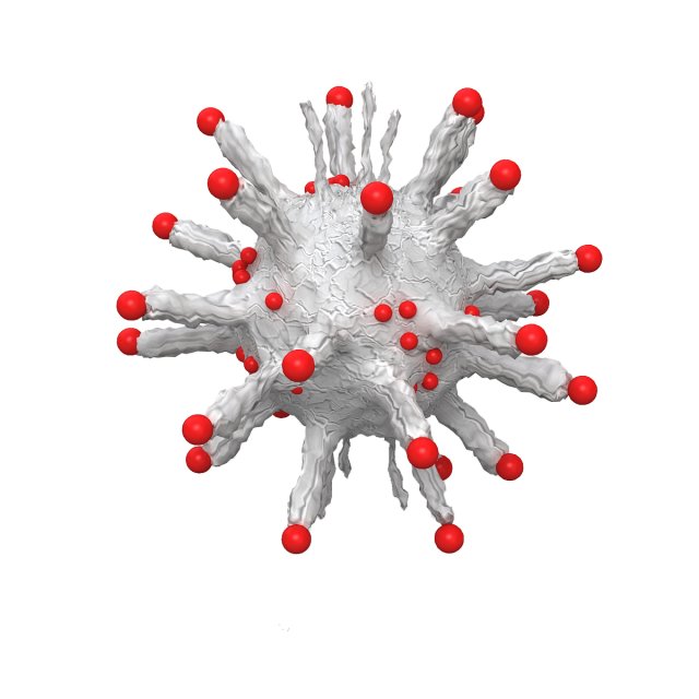 Corona Virus 3D Модель .c4d .max .obj .3ds .fbx .stl .blend 