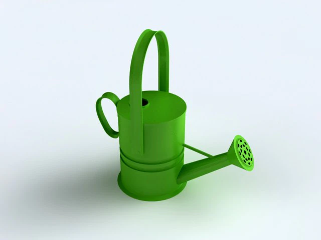 Watering Can 3D Model .c4d .max .obj .3ds .fbx .stl .blend 