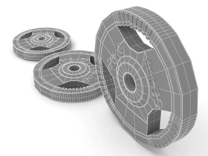 Discos de pesas para gimnasio Modelo 3D