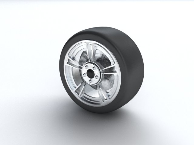 Wheel 3D Модель .c4d .max .obj .3ds .fbx .stl .blend 