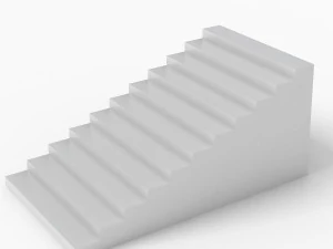 White Stairs 3D Model