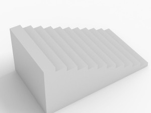 White Stairs 3D Model