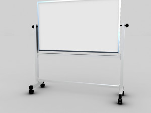 Whiteboard with stand 3D Model