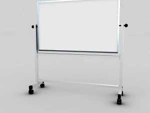 Quadro branco com suporte Modelo 3D