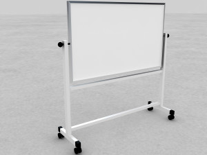 Whiteboard with stand 3D Модель