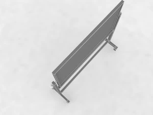 Whiteboard with stand 3D Model