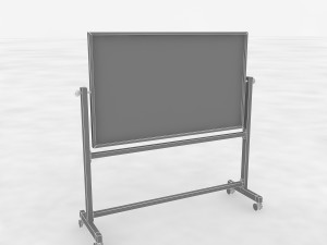 Whiteboard with stand 3D Модель