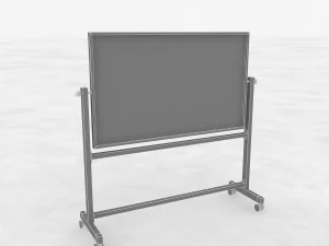Whiteboard with stand 3D Model