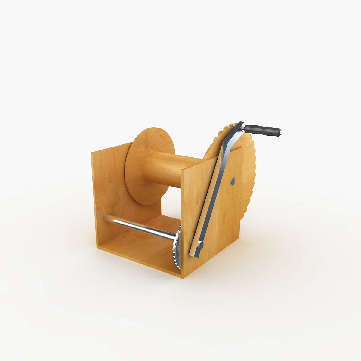 Winch 3D Model .c4d .max .obj .3ds .fbx .stl .blend 