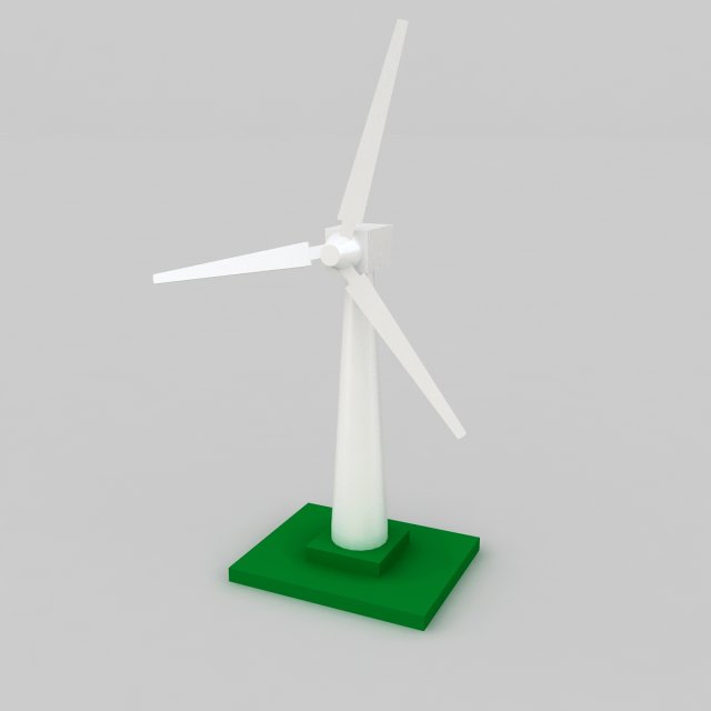 Wind Turbine 3Dモデル .c4d .max .obj .3ds .fbx .stl .blend 
