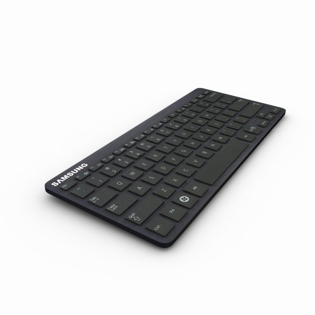 SAMSUNG WIRELESS KEYBOARD 3D 모델 .c4d .max .obj .3ds .fbx .stl .blend 