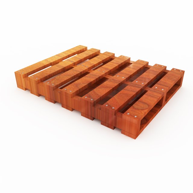 Wood Pallet 3D 模型 .c4d .max .obj .3ds .fbx .stl .blend 