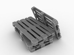 Wood Pallet v2 3D Model