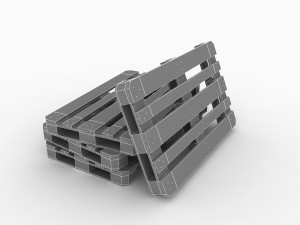 Wood Pallet v2 3D Model