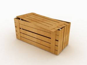Wooden Crate 3D-Modell