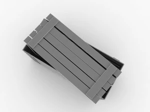 Wooden Crate 3D Model