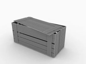 Wooden Crate 3D Model