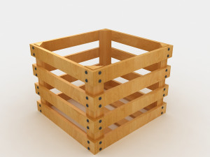 Wooden Crate 3D-Modell