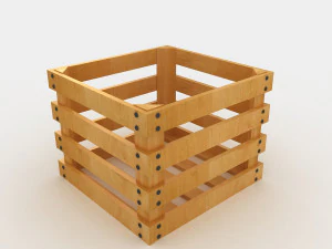Caisse en bois Modèle 3D