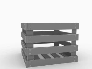 Wooden Crate 3D Model