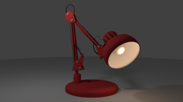 red lamp Modello 3D .c4d .max .obj .3ds .fbx .stl .blend 