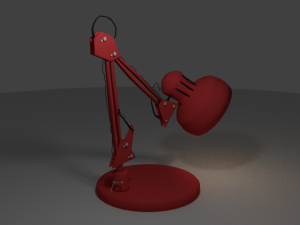red lamp Modello 3D