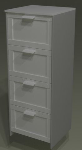 drawer 3D Model .c4d .max .obj .3ds .fbx .stl .blend 