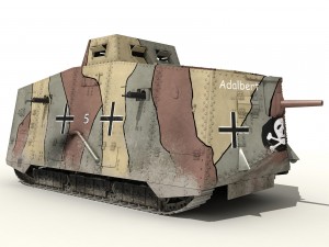a7v tank 3D Model
