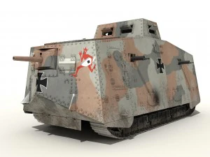 a7v tank 3D Model