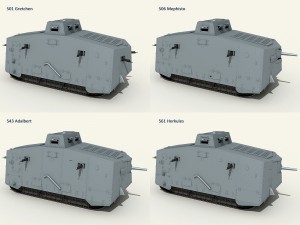 a7v tank 3D Model
