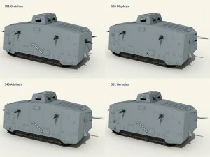 a7v tank 3D Model
