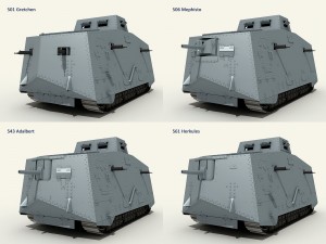 a7v tank 3D Model