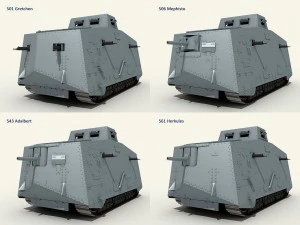 a7v tank 3D Model