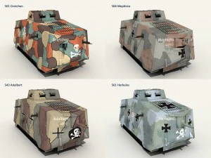 a7v tank 3D Model
