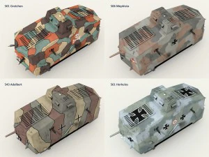 a7v tank 3D Model