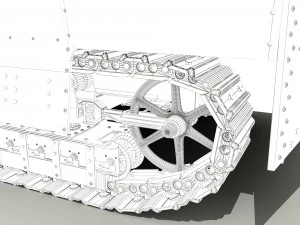 a7v tank 3D Model