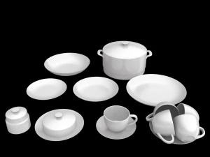 kitchen set 01 3D Model