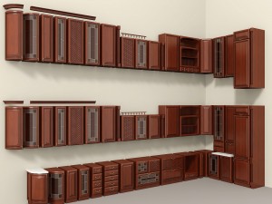kitchen set 02 Model 3D