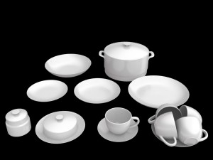 kitchen set 02 Model 3D