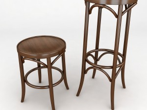 k11 bentwood stool 3Dモデル