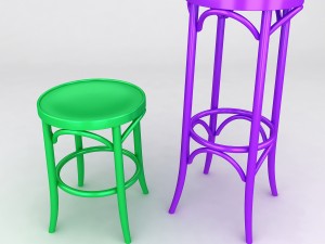 k11 bentwood stool Modello 3D