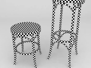 k11 bentwood stool 3D Model